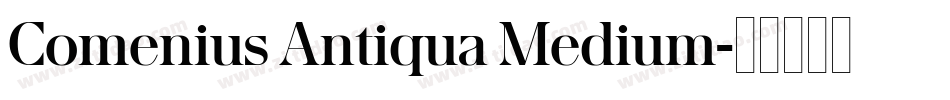 Comenius Antiqua Medium字体转换 Comenius Antiqua Medium字体转换